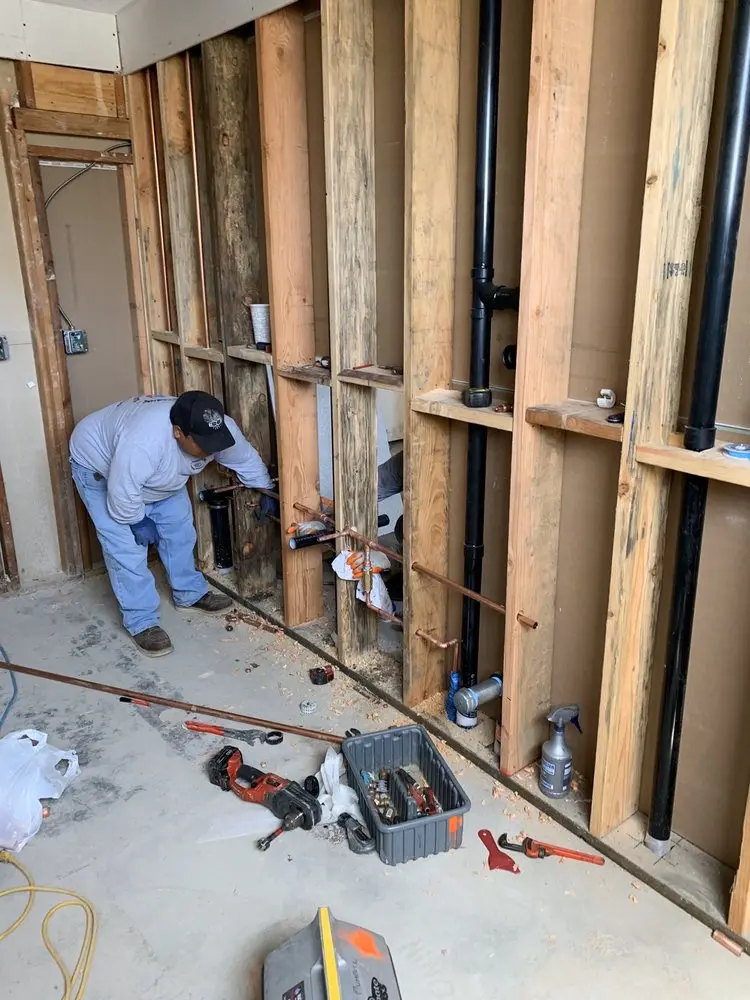 Commercial rough-in plumbing for Water Heater Replacement in Lamson Corner